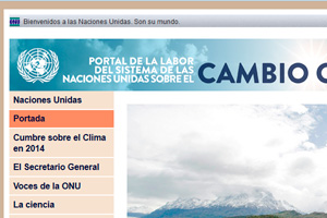 Portal de la Labor del Sistema de las Naciones Unidas sobre el Cambio Climático